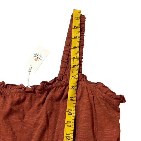 NWT Marine Layer Women’s Burnt Orange Tank Sm Boho Chic Cottagecore Summercore - Picture 13 of 14